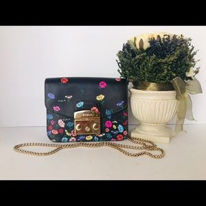 Furla Metropolis Mini Floral print Crossbody Bag